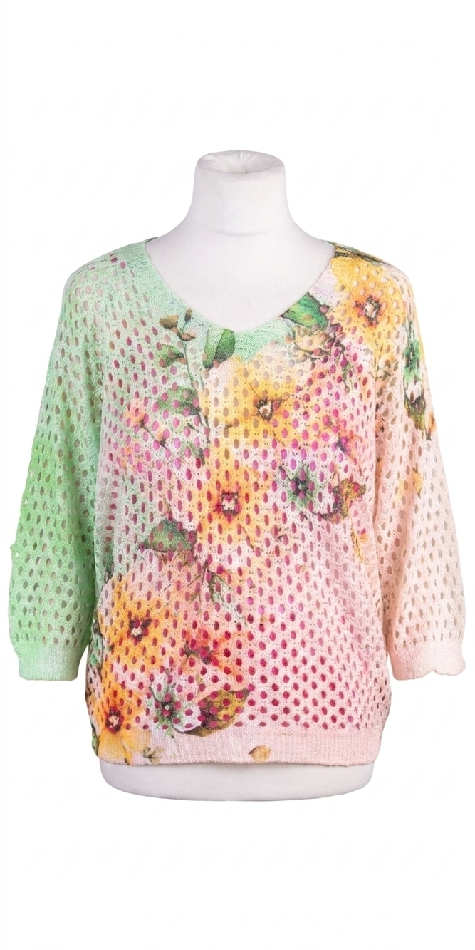 NEW GIGI MODA collete batwing knit top in yellow/lime
